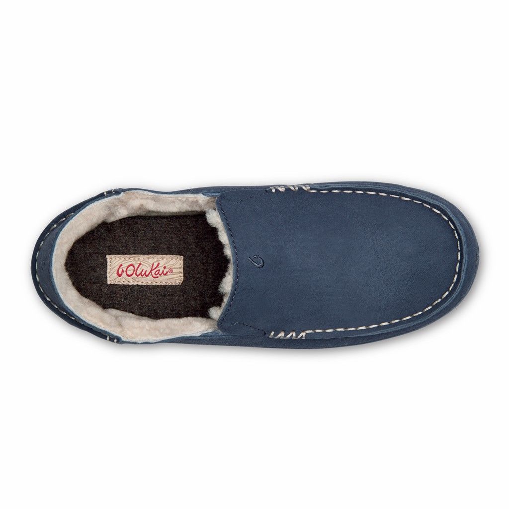 Zapatos Olukai Nohea Slipper - Pantuflas Mujer Azules 20138-029